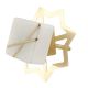 White Square Stone Gold Cross Dresser Knob